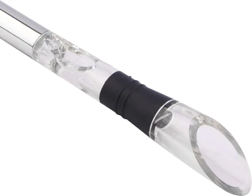 Vista 7 de DERNORD Enfriador de vino 3 en 1 de acero inoxidable para botellas de vino, congelador con aireador y vertedor para enfriar más tiempo, verter