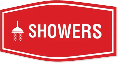 Vista 42 de Fancy Showers - Letrero (negro/plateado), tamaño mediano