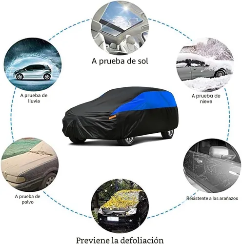 Vista 3 de GUNHYI - Cobertor impermeable para automóvil SUV, para todo tipo de clima, ajuste universal