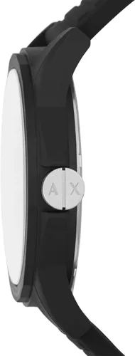 Vista 3 de AX Armani Exchange - Reloj cronógrafo para hombre con correa de cuero, acero inoxidable o silicona