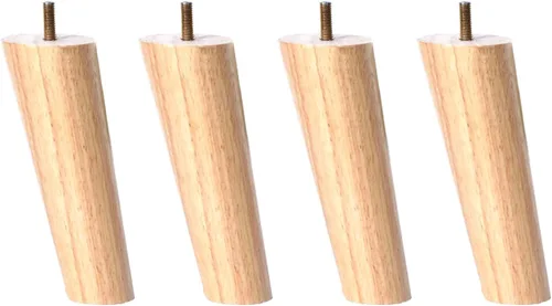Vista 7 de M8 - Patas oblicuas de madera maciza para muebles, patas de mesa, patas de soporte para sofá, 3.1-27.6 in, para mueble de TV, escritorio, mesa