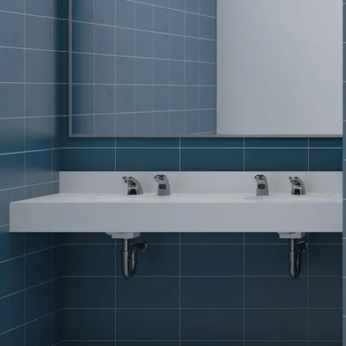Vista 13 de Sloan Optima EBF-615 - Grifo sin contacto activado por sensor, grado comercial con accesorios de conexión rápida, funciona con batería de 0.5 GPM