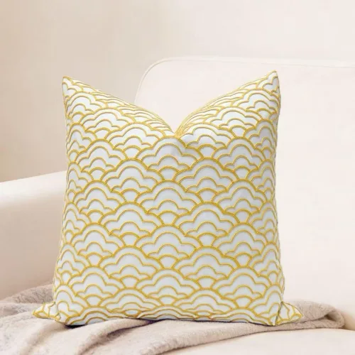 Vista 44 de Slow Cow - Funda de almohada decorativa con bordado, funda de almohada para sofá, funda de almohada de 20 x 20 pulgadas, gris