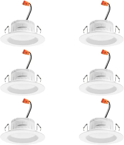 Vista 12 de Juno RB4SC RGBW MW M6 RetroBasics Retrofit Smart Downlight, conmutable, RGBW, 4 pulgadas, blanco mate
