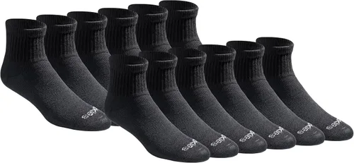 Vista 18 de Dickies Calcetines Dri-Tech para hombre con control de humedad, disponibles en tallas M-XXL (6, 12, 18 pares)