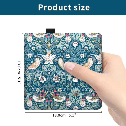 Vista 2 de E-WEICHEN 5x5 Cuadernos de acuarela de tela portátiles hechos a mano con tapa dura de tela cosida para viajes Papel para acuarela de 140LB/300gsm 20