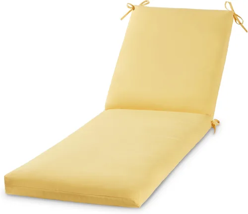 Vista 50 de Cojín reversible para silla de descanso para exteriores, color blanco tropical