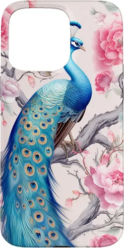 Vista 31 de Chinoiserie Peacock Rose Garden Case for iPhone 17