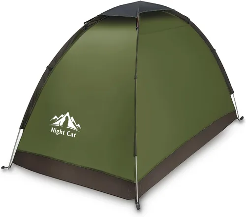 Vista 7 de Night Cat Tienda de Campaña para Mochileros para Una o Dos Personas, Liviana, Impermeable, para Acampar, Senderismo, para Adultos, Niños, Scouts