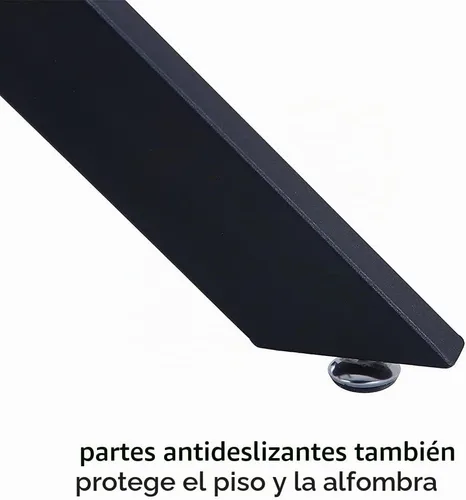 Vista 6 de Mesa de comedor de vidrio templado con patas de metal negro, mesa de cocina rectangular moderna de 47 pulgadas para cocina, comedor, oficina en casa