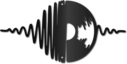 Vista 14 de CREATCABIN Notas musicales de metal para decoración de pared, letreros de pared negros para colgar en hierro, escultura de adorno de metal