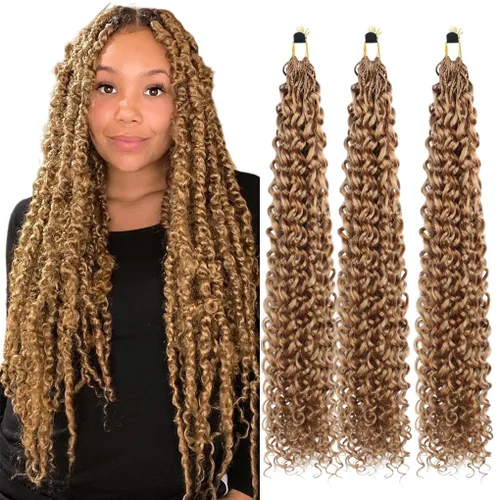 Vista 60 de 3 trenzas de ganchillo Passion Twist, cabello sintético preseparado para trenzar de 14 pulgadas, 3 paquetes de cabello trenzado pretrenzado