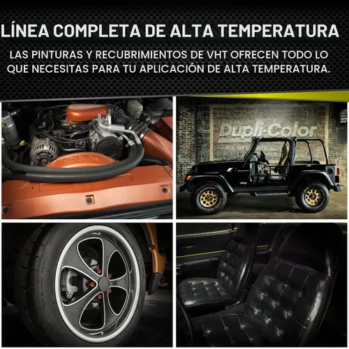 Vista 5 de Lata de pintura a prueba de llamas VHT, 11 oz, Negro