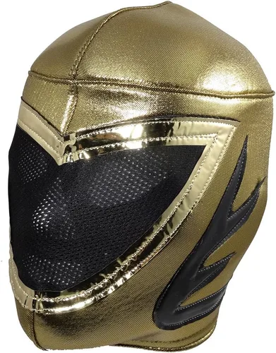 Vista 2 de TINIEBLAS Adulto Lucha Libre Máscara de Lucha Libre (pro-fit) Ropa de Disfraz - Oro