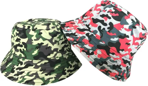 Vista 18 de Sombrero de pescador reversible para mujer, diseño de pescador, playa, para el verano, plegable, para el sol 2 piezas leopardo (verde+marrón)