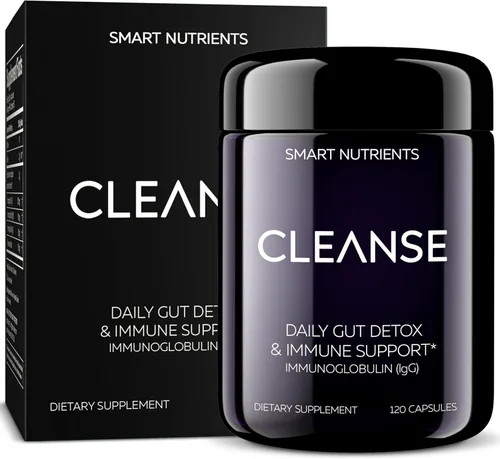 Vista 8 de CLEANSE Calostro sin lácteos IgG 50.5% IgG Potente apoyo inmunológico concentrado Desintoxicación diaria de la salud intestinal, energía