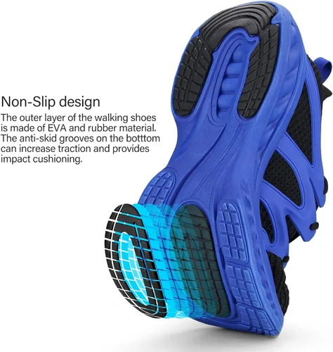 Vista 4 de Pujcs Zapatos para caminar para mujer, transpirables, sin cordones, para mujer