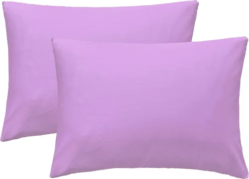 Vista 17 de iMaylex Fundas de almohada suaves 100% algodón egipcio con cierre de cremallera, acogedoras y ligeras, juego de 2, albaricoque, estándar, 20 x 26