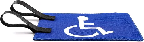 Vista 4 de Bandera de carrito de golf con correas, fácil de instalar, banderas para discapacitados para carrito de golf, bandera unisex para discapacitados