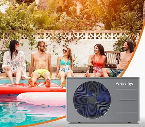 Vista 5 de Bomba de calor de piscina de 30,000 BTU - Calentador eléctrico de piscina para piscinas sobre el suelo y enterradas de hasta 8,000 galones