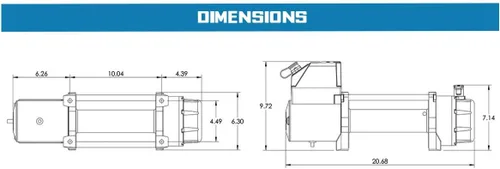 Vista 12 de Superwinch 1595200, Tiger Shark de 9.5, Torno de 12 voltios, 9,500 Libras de Capacidad con Guía de Rodillo