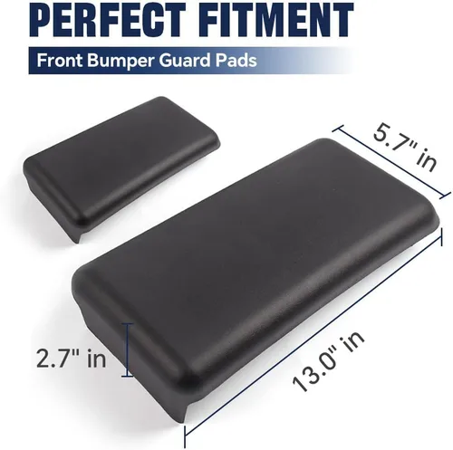 Vista 6 de PIT66 Protectores de parachoques delantero, almohadillas compatibles con Ford F150 2009-2014/no compatible con Harley Edition Driver and Passenger