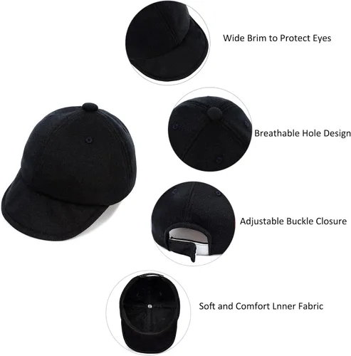 Vista 4 de Durio Gorra de béisbol ajustable para bebé, protección solar, suave para recién nacido, gorra de béisbol para bebé