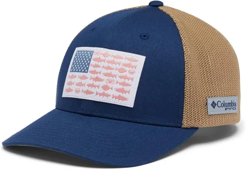 Vista 4 de Columbia PFG - Gorra de malla con bandera de pez, alta