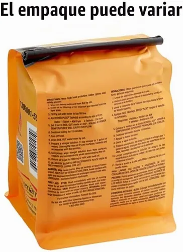 Vista 4 de Fryer Puck 401304001 Tabletas limpiadoras de freidora de 4 onzas (5 pestañas/caja)