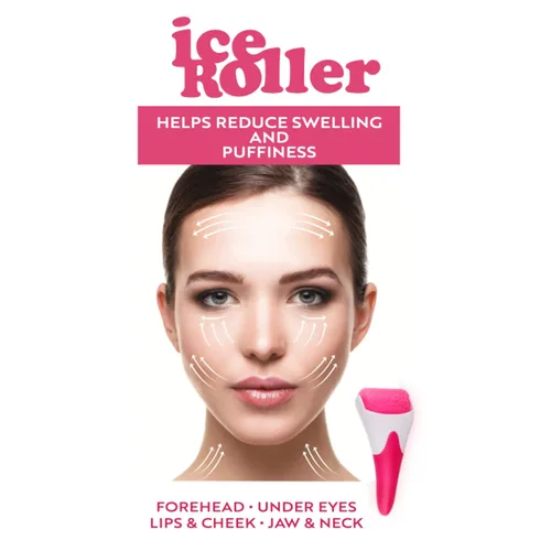 Vista 2 de Elizabeth Mott Rodillo de hielo para rostro y ojos, masajeador facial refrescante para reducir la hinchazón, bolsas debajo de los ojos