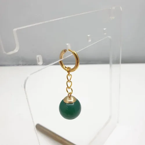 Vista 2 de Aretes de simulación de dibujos animados Super Saiyan Super Dragon Z Vegetto Potara Ball Goku Drop Aretes colgantes Super Dragon Bead Ear Clip Cuff