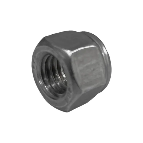 Vista 2 de Juego de 10 piezas 1/2 "-13 Tuerca de bloqueo de inserción de nailon de acero inoxidable Tuerca hexagonal de mano derecha