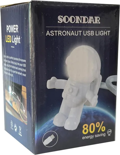 Vista 3 de SOONDAR® Creative Spaceman Astronauta LED Flexible USB Luz para portátil PC Notebook