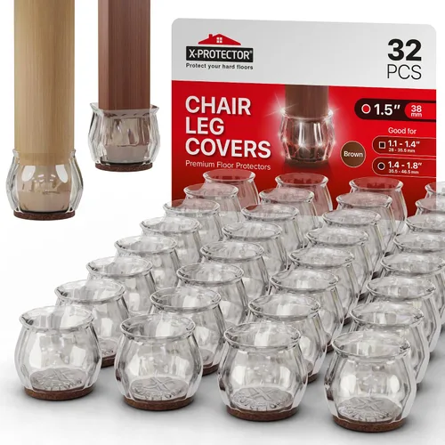 Vista 13 de X-PROTECTOR Almohadillas de Fieltro para Muebles - 32 PCS de 1 1/2" Protectores de Piso para Patas de Sillas y Muebles - ¡Protege Tus Pisos