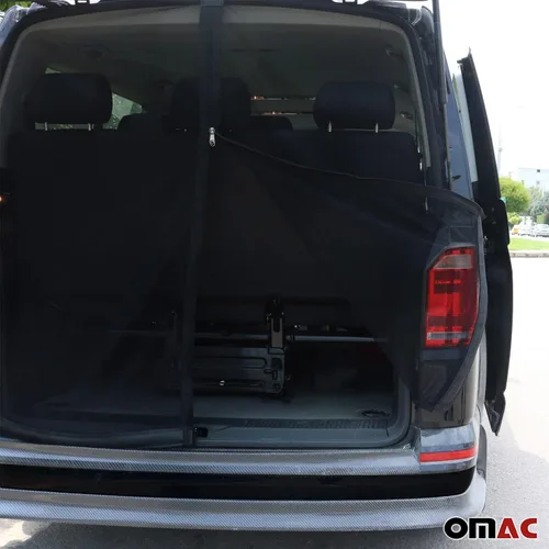 Vista 5 de OMAC Mosquitera magnética para Mercedes-Benz Sprinter 2006 a 2018, negro (puerta de granero)