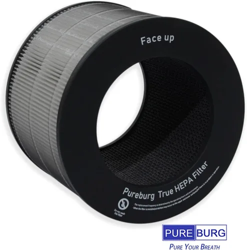 Vista 2 de PUREBURG Filtro de repuesto compatible con LG PuriCare AeroTower U9C Series U9CV2B U9CS1C U9CV1C, ventilador purificador de aire, H13 True HEPA
