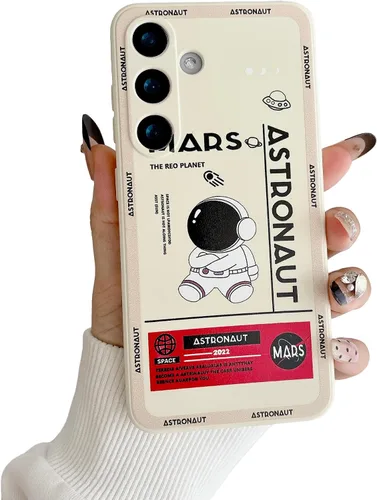 Vista 19 de Yonds Queen para Samsung Galaxy S21 Funda Linda, Cubierta de Parachoques Elegante con Diseño de Astronauta de Dibujos Animados, Espacio, Luna