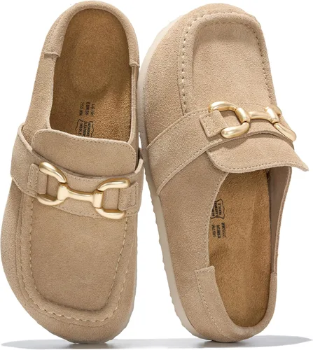Vista 24 de Project Cloud Zuecos tipo mocasín de cuero 100% genuino para mujer Negro - Carline