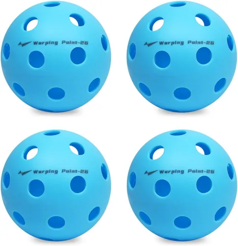 Vista 11 de Pelotas de Pickleball Warping Point 26 Agujeros, 40 Agujeros Paquete de 4, Paquete de 12 Cumplen con las Especificaciones USAPA Bola
