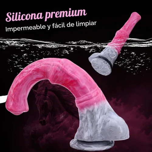 Vista 6 de Consolador de caballo de polla gruesa juguetes sexuales de 12 pulgadas pene monstruo realista para parejas Grithy Pink Silicone Dildos Anal Plug