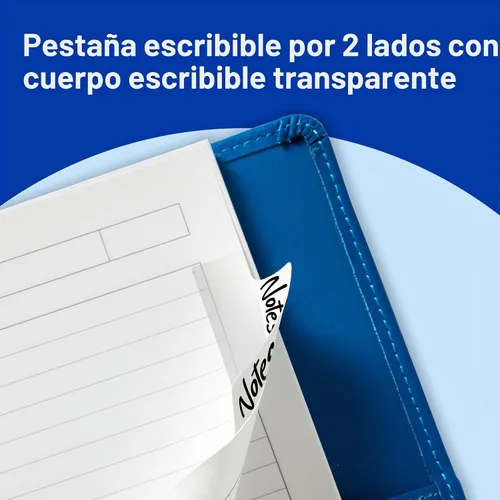 Vista 5 de Avery® Margin Ultra Tabs®, 2.5" x 1", reposicionable, blanco, 24 pestañas