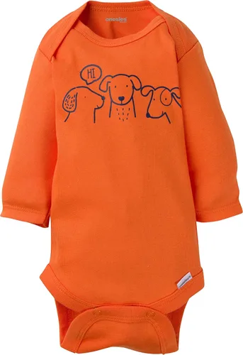 Vista 3 de Onesies Brand Paquete de 6 mamelucos unisex de manga larga para bebé