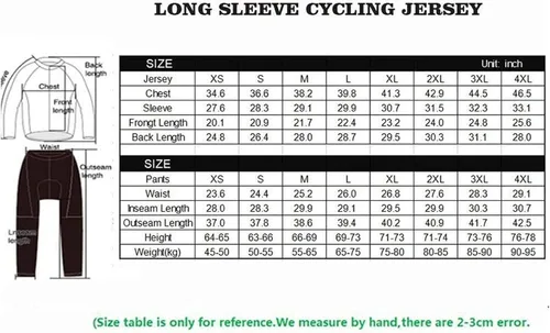 Vista 4 de Camisa de ciclismo de invierno para hombre, de terciopelo, cálida, de manga larga, con almohadilla 4D