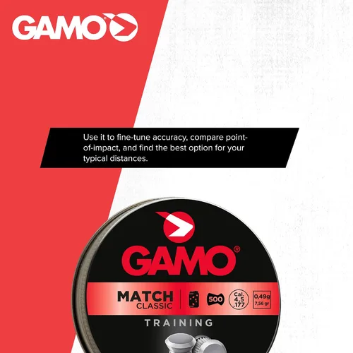 Vista 5 de Gamo Air Rifle Pellet Combo Pack .177 or .22 Assorted Pellet Shapes Inside - Great Mix For Target And Hunting - Precision Weight Graded Sets