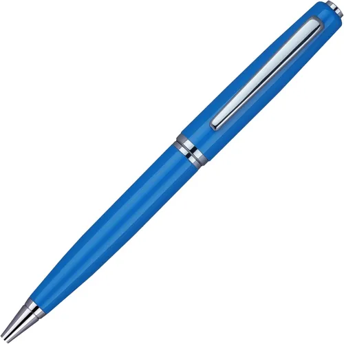 Vista 2 de Clara Twist Blue - Bolígrafo de punta media de 0.028 in, repuesto de tinta negra, nombre grabado gratuito en bolígrafo, promociona tu negocio