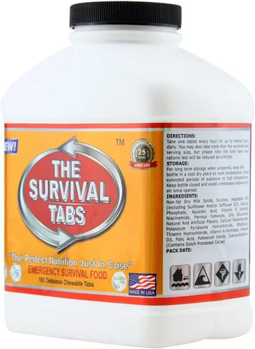 Vista 4 de Survival Tabs – Suministro de alimentos de emergencia – 15 días