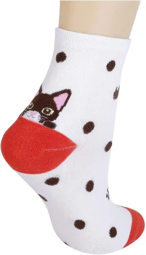 Vista 8 de DOBIKULU Calcetines de animales lindos para mujer calcetines de perro y gato novedosos calcetines divertidos regalos de animales para mujeres