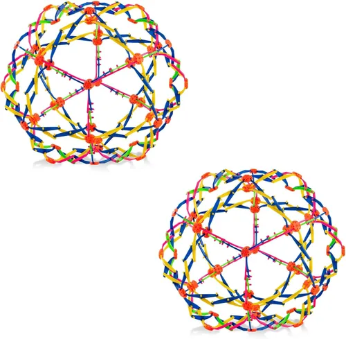 Vista 8 de 4E's Novelty Bola expandible, esfera sensorial de plástico para niños y adultos