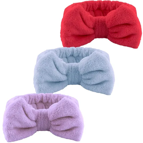 Vista 16 de WSYUB Diadema de spa, maquillaje, diademas de maquillaje esponjosas, suministros para fiestas de pijamas, diademas faciales para lavar la cara