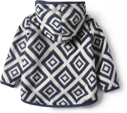 Vista 2 de Chaqueta de forro polar ligera con capucha para bebés, niños y niñas